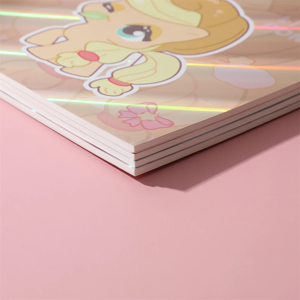 Elegant Sparkling Cover A4 Adhesive Drawing Notebook Blank Pages High Utility Wonderful For Fashion Illustration