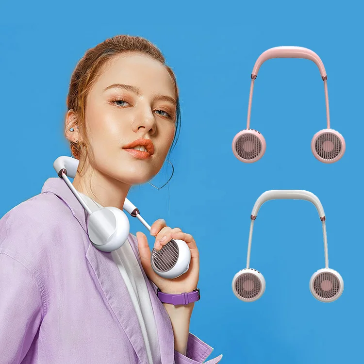 2021 персональный портативный наплечный ленивый шейный вентилятор мини перезаряжаемый безлимитный подвесной шейный вентилятор для занятий спортом на открытом воздухе