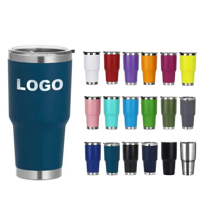 30oz 20oz Stainless Steel Tumblers termos Double Wall Vacuum glasses keep Cold Vasos Travel wine Cups