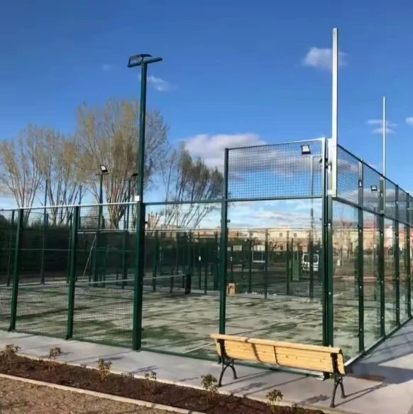 Хорошее качество толщина 12 мм панорамный Padel Court