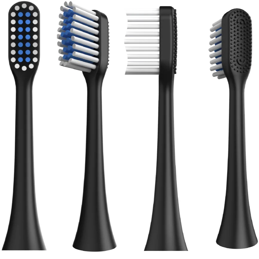 HT8 Free Sample Rounded Top DuPont Tynex Nylon Soft Bristle Replaceable Replacement Electric Toothbrush Brush Head