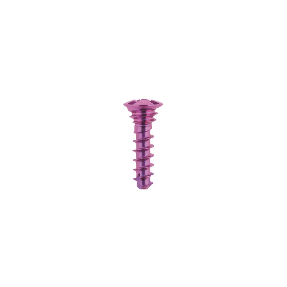orthopedic implant cranial and maxillofacial locking screw for mini plate titanium meshes