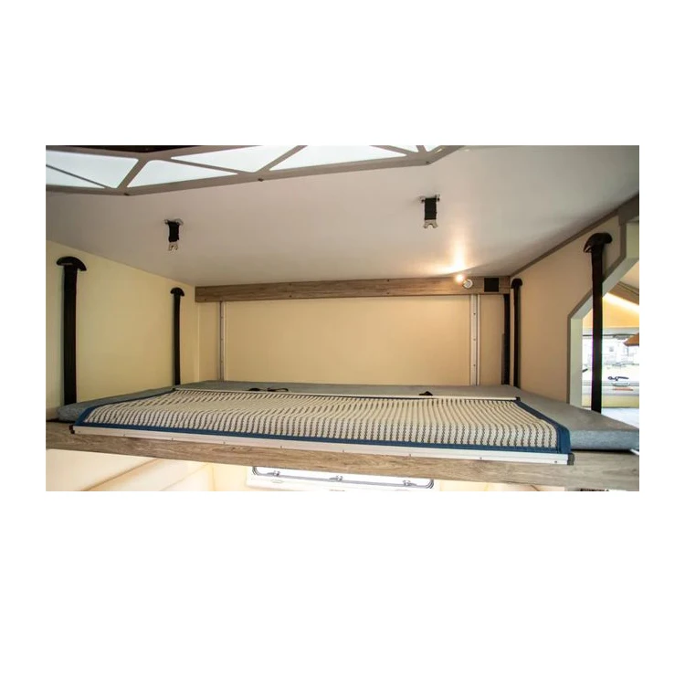 CE Qualified RV recreational vehicle motorhome accessories sliding campervan bed with lift up lid