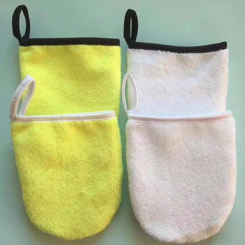 Customised Colors Microfiber Makeup Remover Glove/Mitt