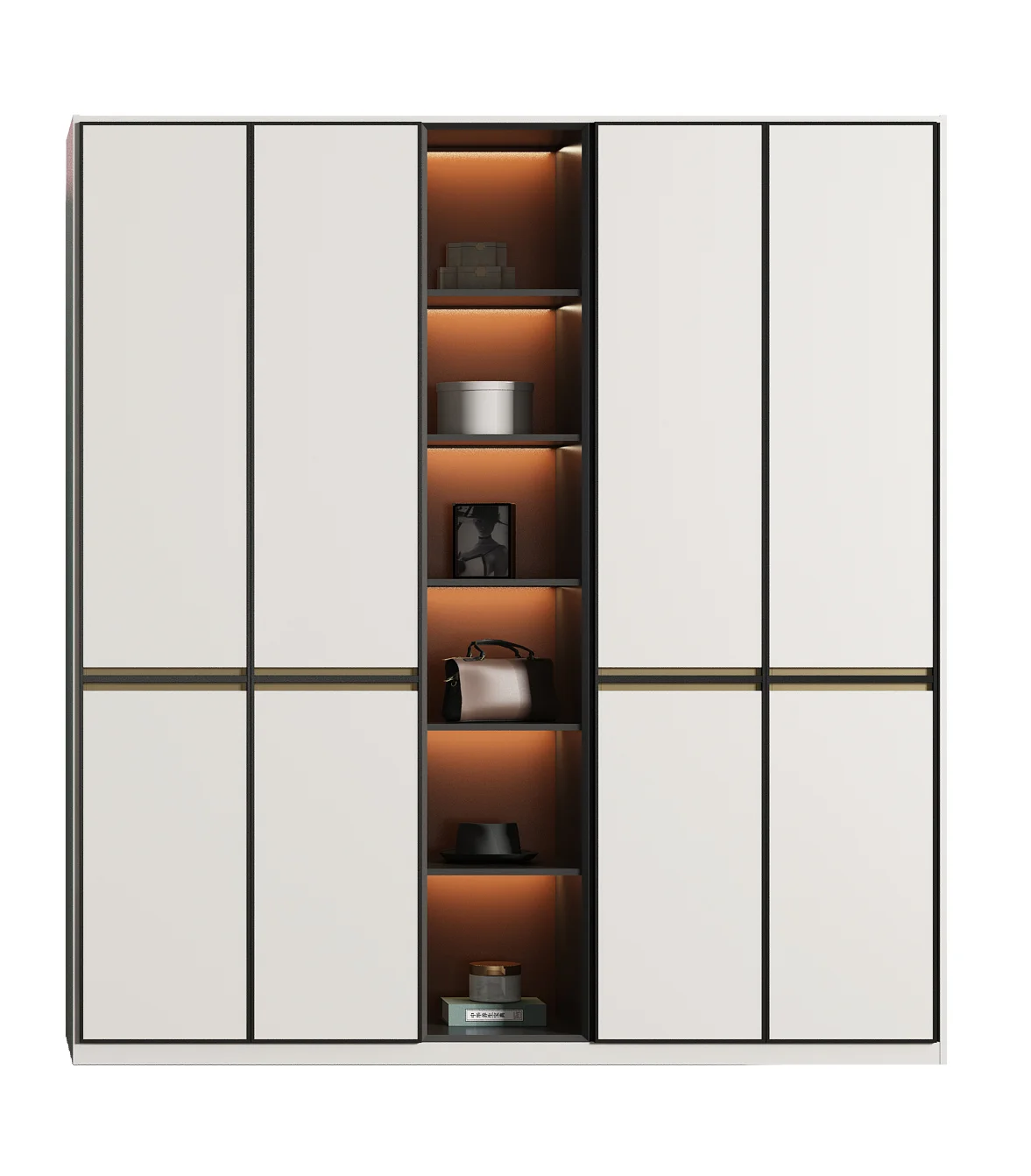 Factory customized pine red oak solid wood wardrobe solid wood low cabinet flat door straightener solid wood color