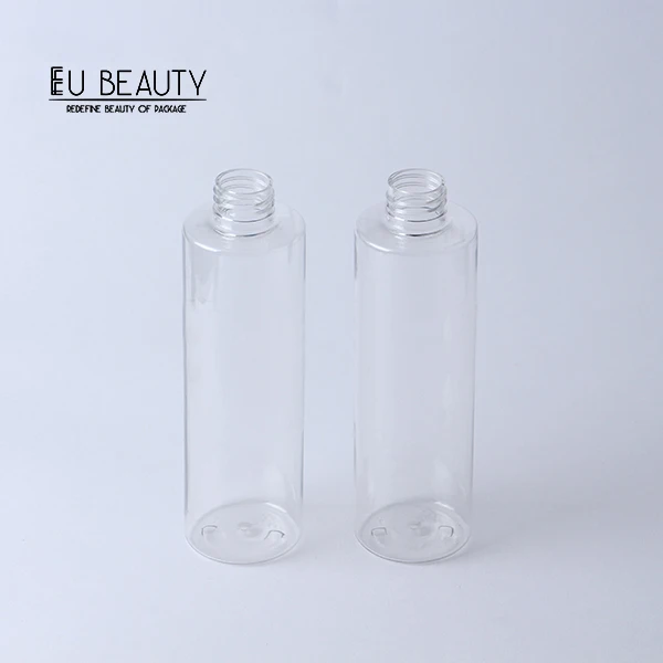 Empty transparent plastic bottle 250 ml