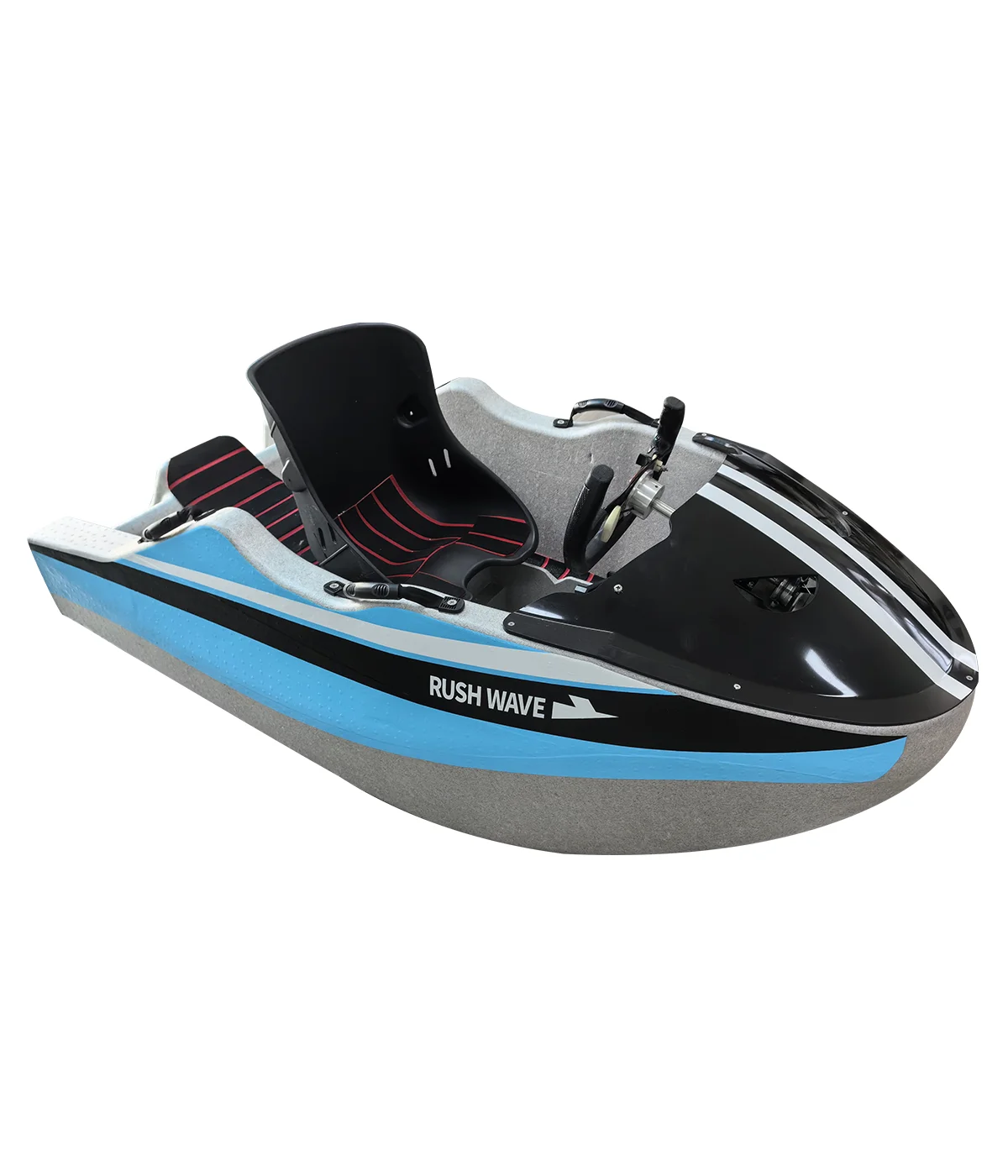 Customizable three-speed adjustable electric kart boat 72V fast water racing kit small mini jet boat two-person boat
