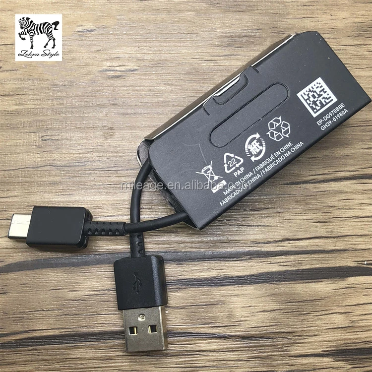 
Оригинальный S10 штекер USB C Type-c кабель EP-DG970BBE/BWE Дата-кабель для быстрой зарядки для samsung кабель 