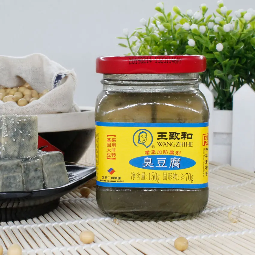 
Wang Zhihe stinky tofu 330g*1 bottle square beancurd milk rotten milk mildew bean curd soup sauce hot pot dip 