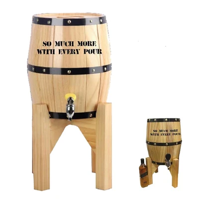 Твердая древесина вкладыш из Нержавеющей Стали Винный бочонок для продажи с крышкой