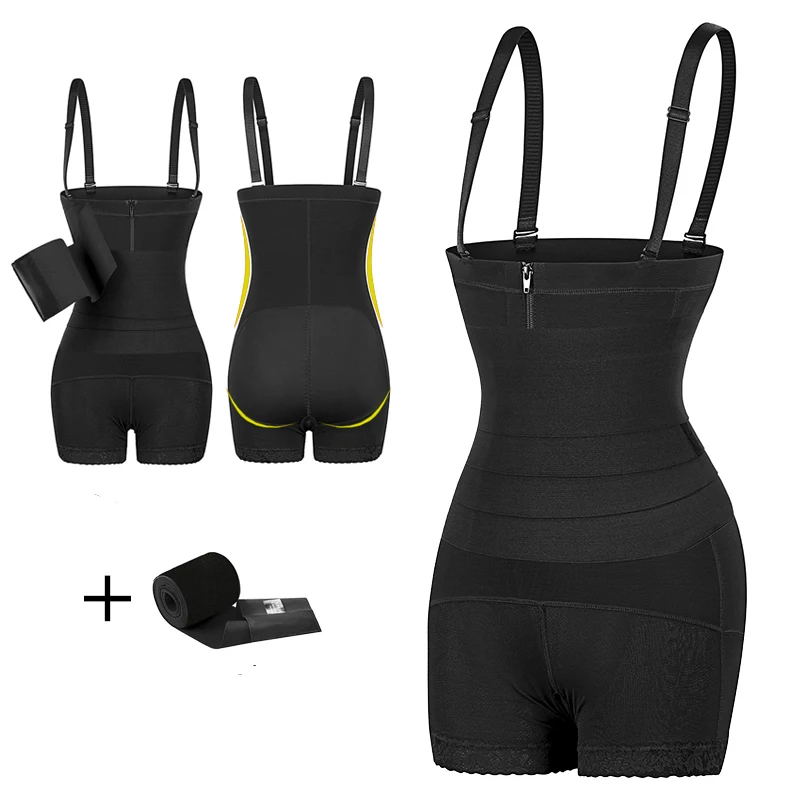 Langqin Factory Stock High Quality Wholesale Plus Size Shapewear High Waist Trainer Belt and Body Corset Combination
