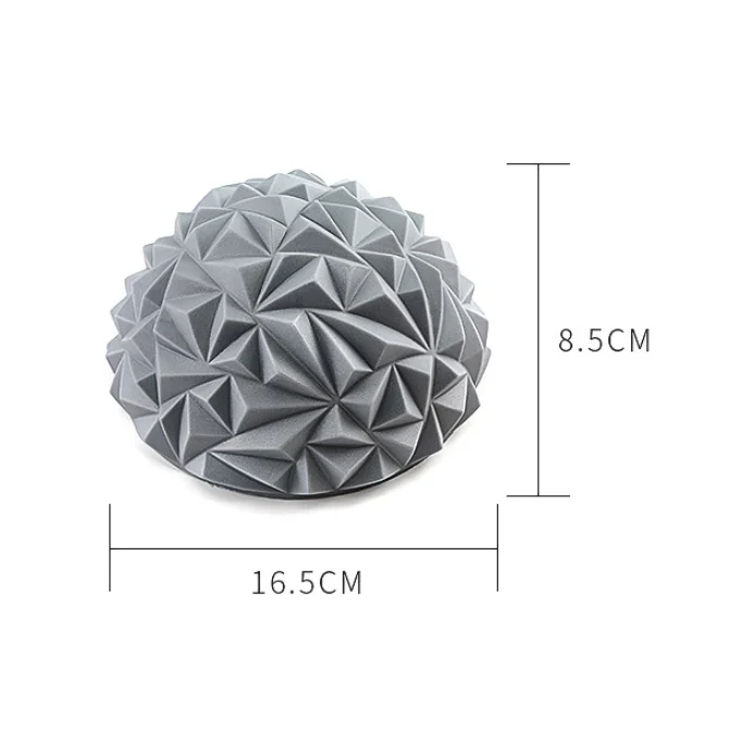 Pilates Ball Half Spiky Fitness Domes Half Ball for Sports Foot Massage Stability Training Muscle Balancing Therapy