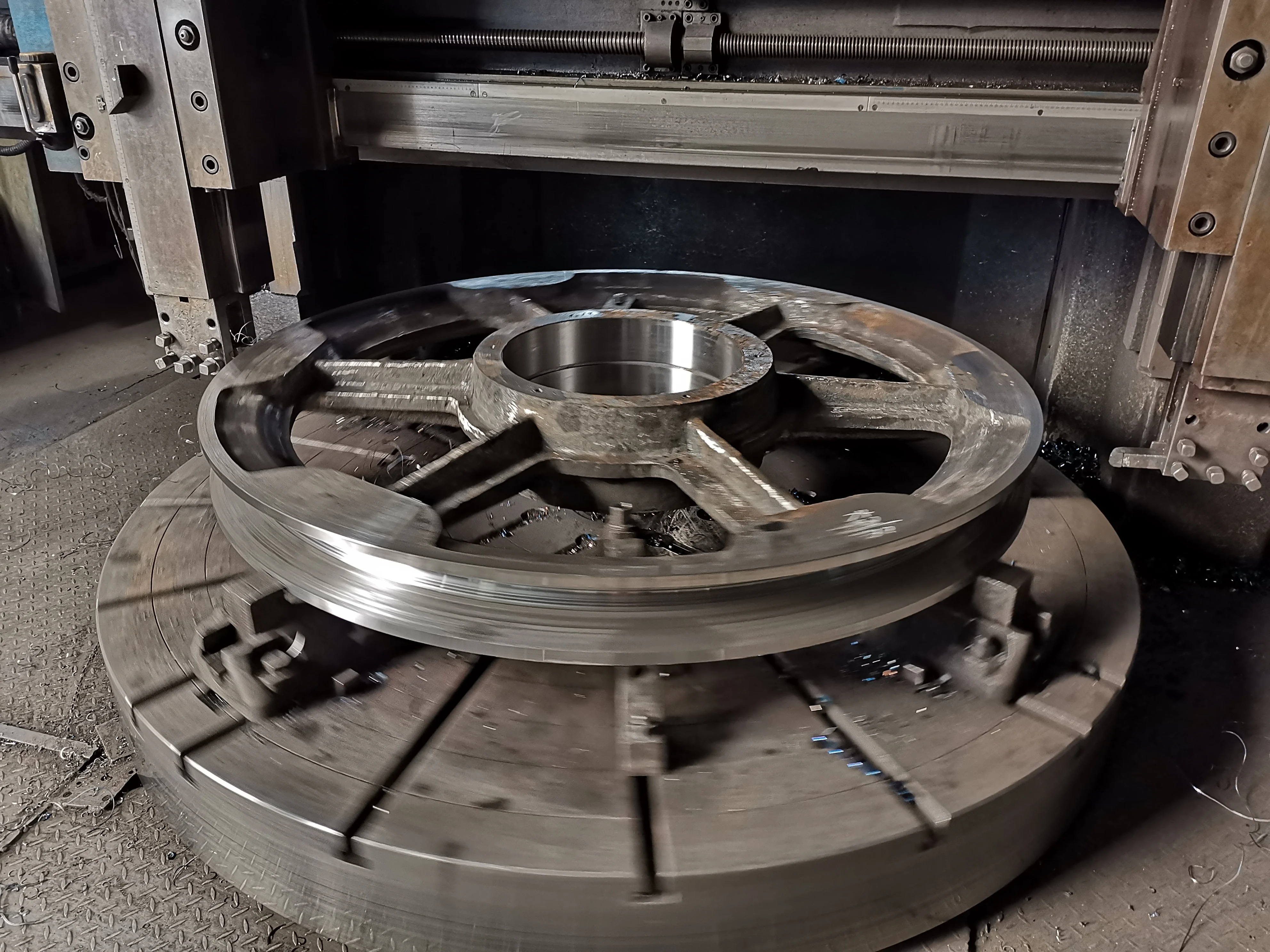 Custom Crane Wheel Heavy Duty Forging Casting Steel Rope Pulley Wheels