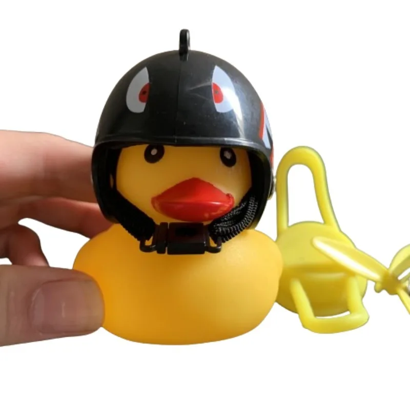 Little Yellow Duck Helmet Accessories Wind Breaker Duck Bamboo Dragonfly Bicycle Decoration Propeller Hat Social Duck Parts