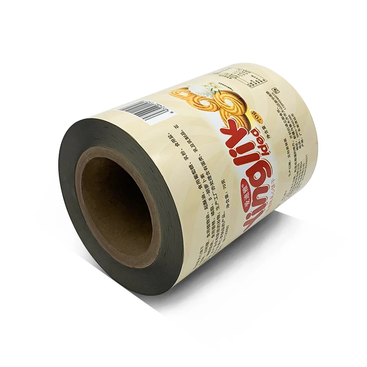 Cookies sachet packaging film roll chocolate customize printed BOPP aluminium laminated heat sealing mylar roll film