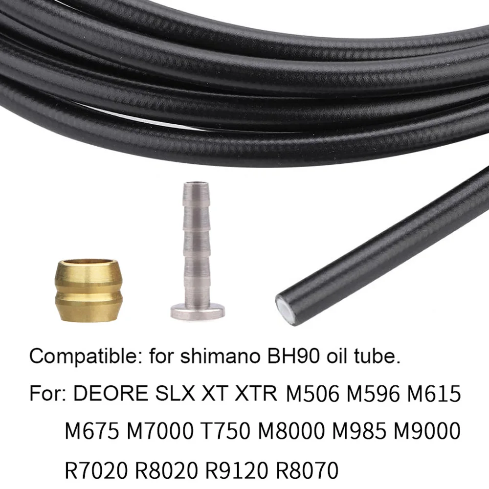 BH59 BH90 Bike brake hose MTB Hydraulic Disc brake Cable tube 2.5M Bicycle Connector Insert Olive Needle Set for SHIMANO m395