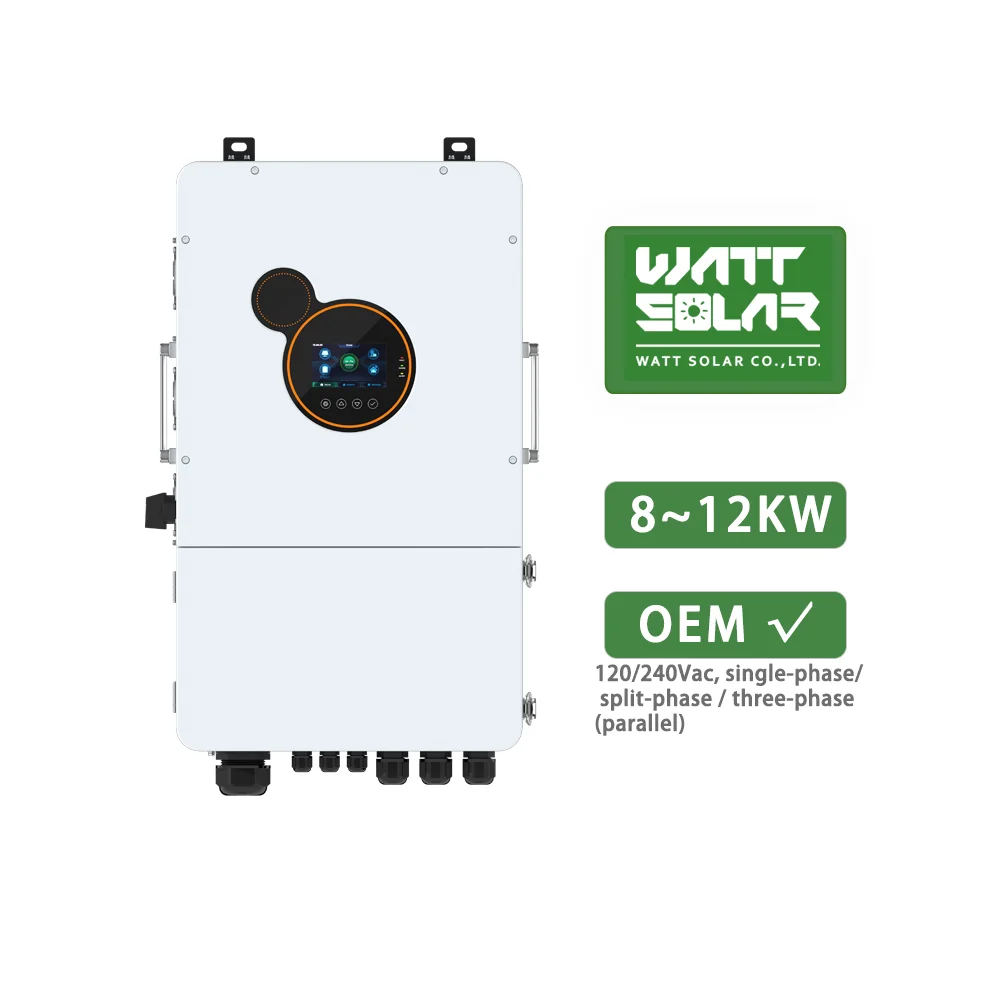 10kw 12kw 120/240vac Гибридный накопитель с зарядкой и разрядкой в разные периоды времени