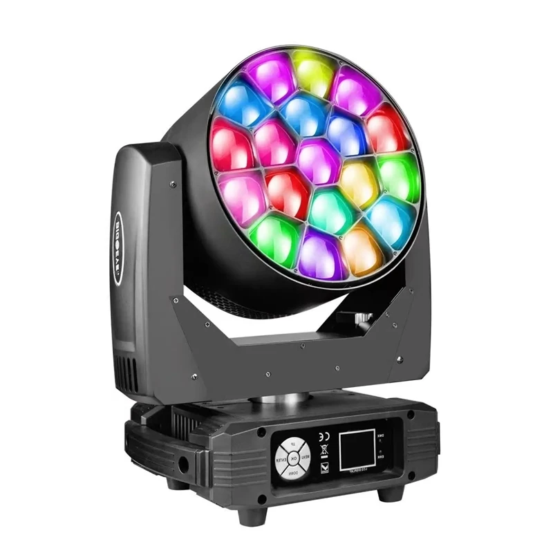 19X15W Big Bee Eye Led Bar Moving Head Light Rgbw 4In1 Bee Lighting 19Pcs K10 Zoom Moving Light For Disco KTV Party