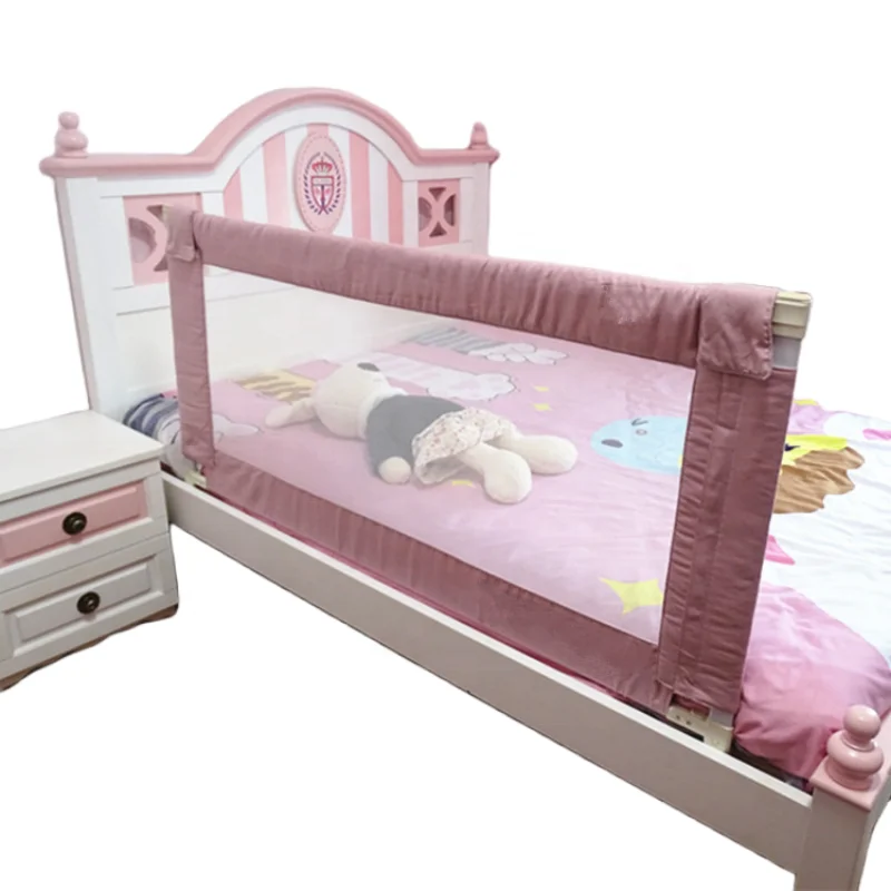 Baby Bed Rails Childproof Barrier Safety Bed Rail Breathable Mesh Bedside Safety Guard Railings Height Adjustable Bed Guardrail