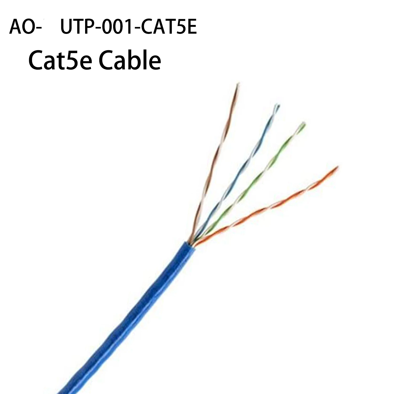 Cat5e Cable 24AWG 4 Twisted Pair UTP Unshielded Network Ethernet LAN Bulk Cable Pull Box - Blue Color 1000 Ft