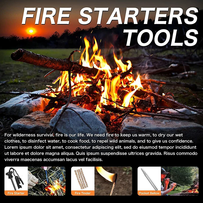 Popular SOS 30 in 1  Essential Survival Gear Tactical Tool Wilderness Hiking Supplies for Adventure Emergency Survival Kits