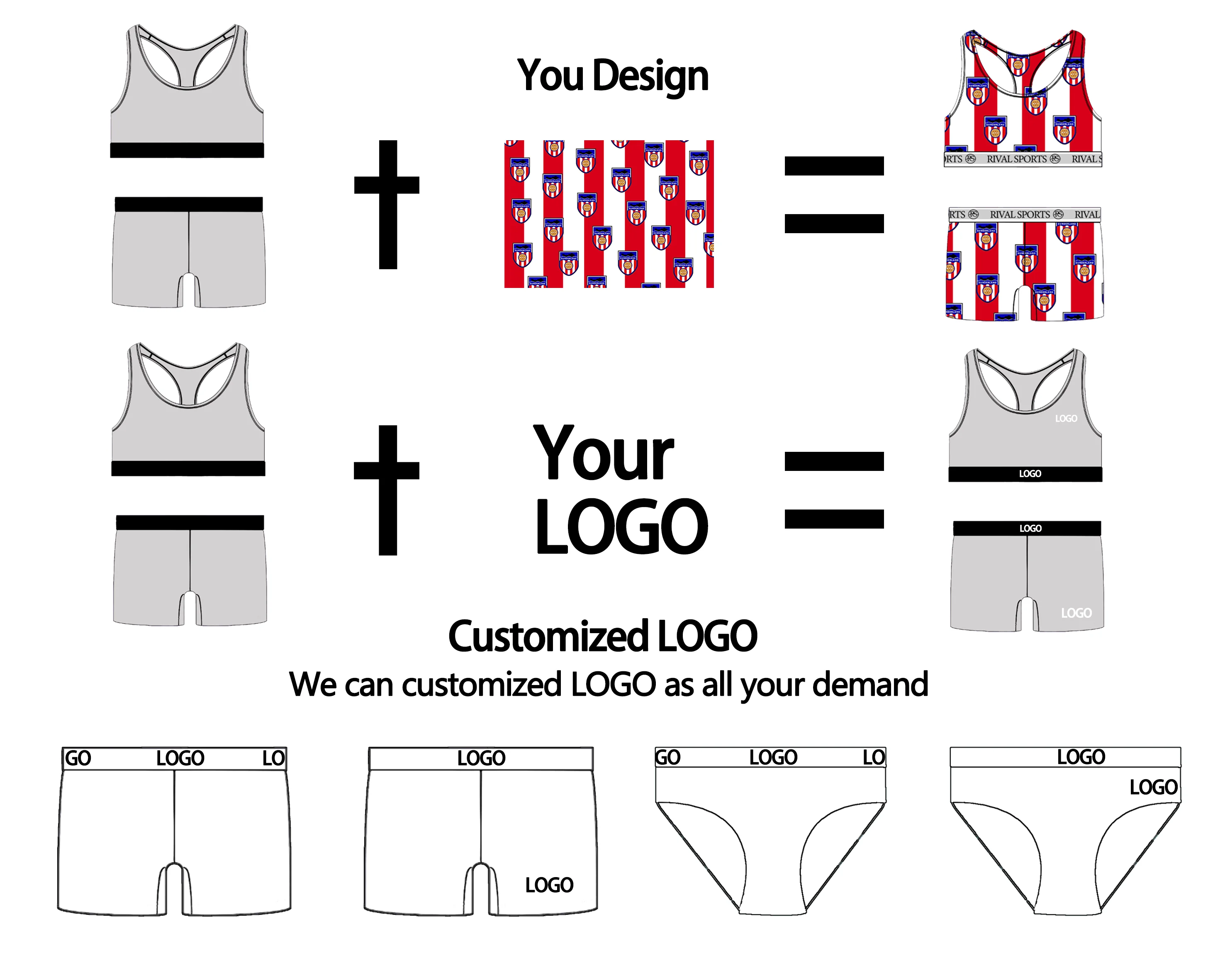 Women V Neck Bra And Thong Brief Panties Set Custom Logo Two-piece Sexy Lingerie Set