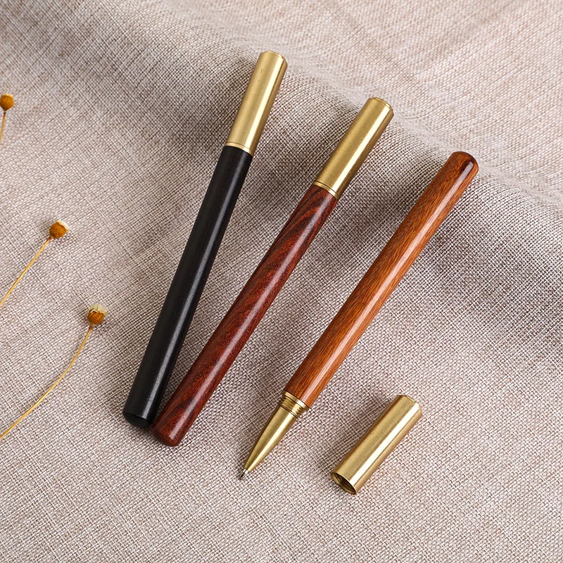 Экологичная шариковая ручка с вишней в деревянной подарочной коробке деревянная деревянным