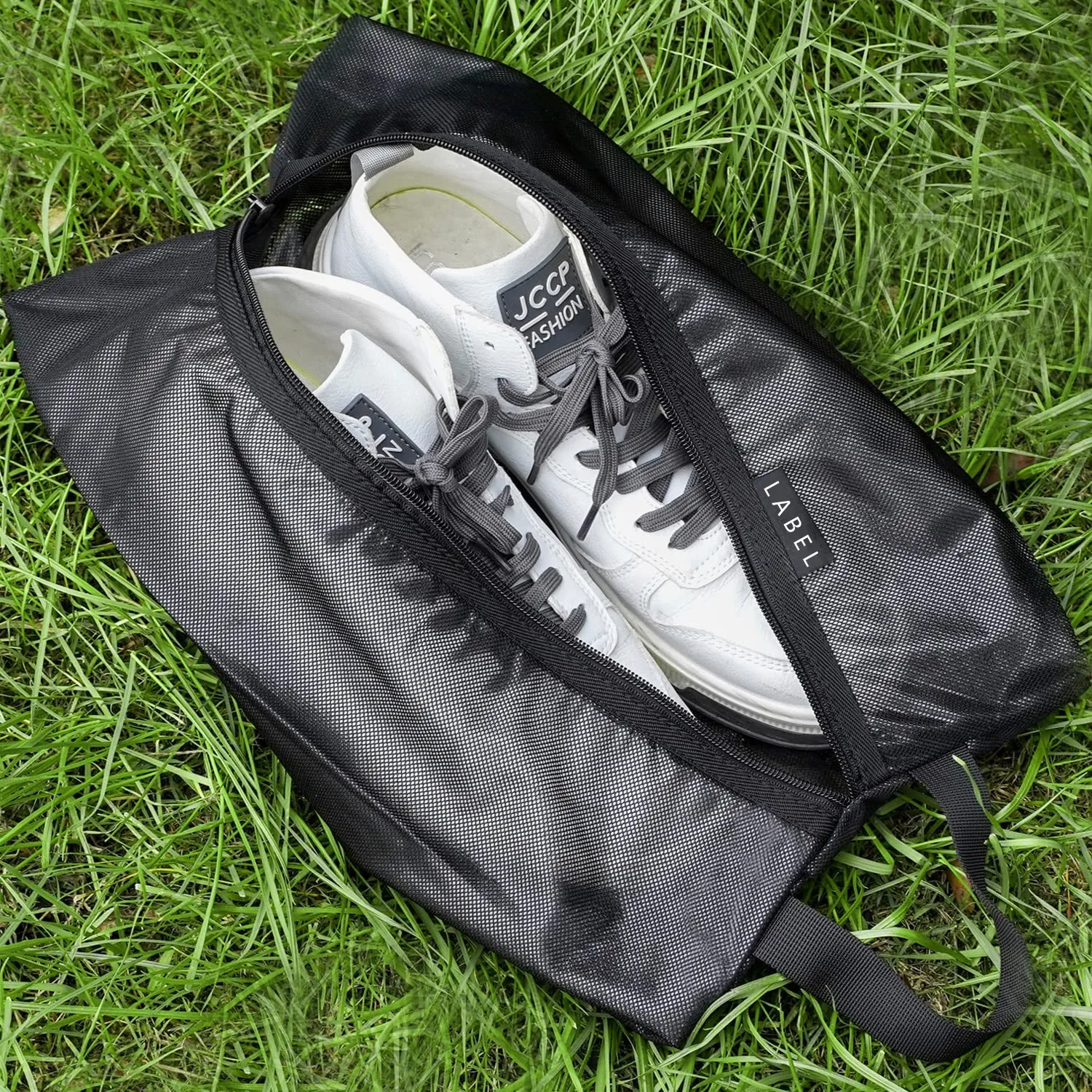 Hot Sale Packing Organizer Travel Shoes Bag Custom Travel Shoe Storage Bag Mesh Zipper Bag For Shoes