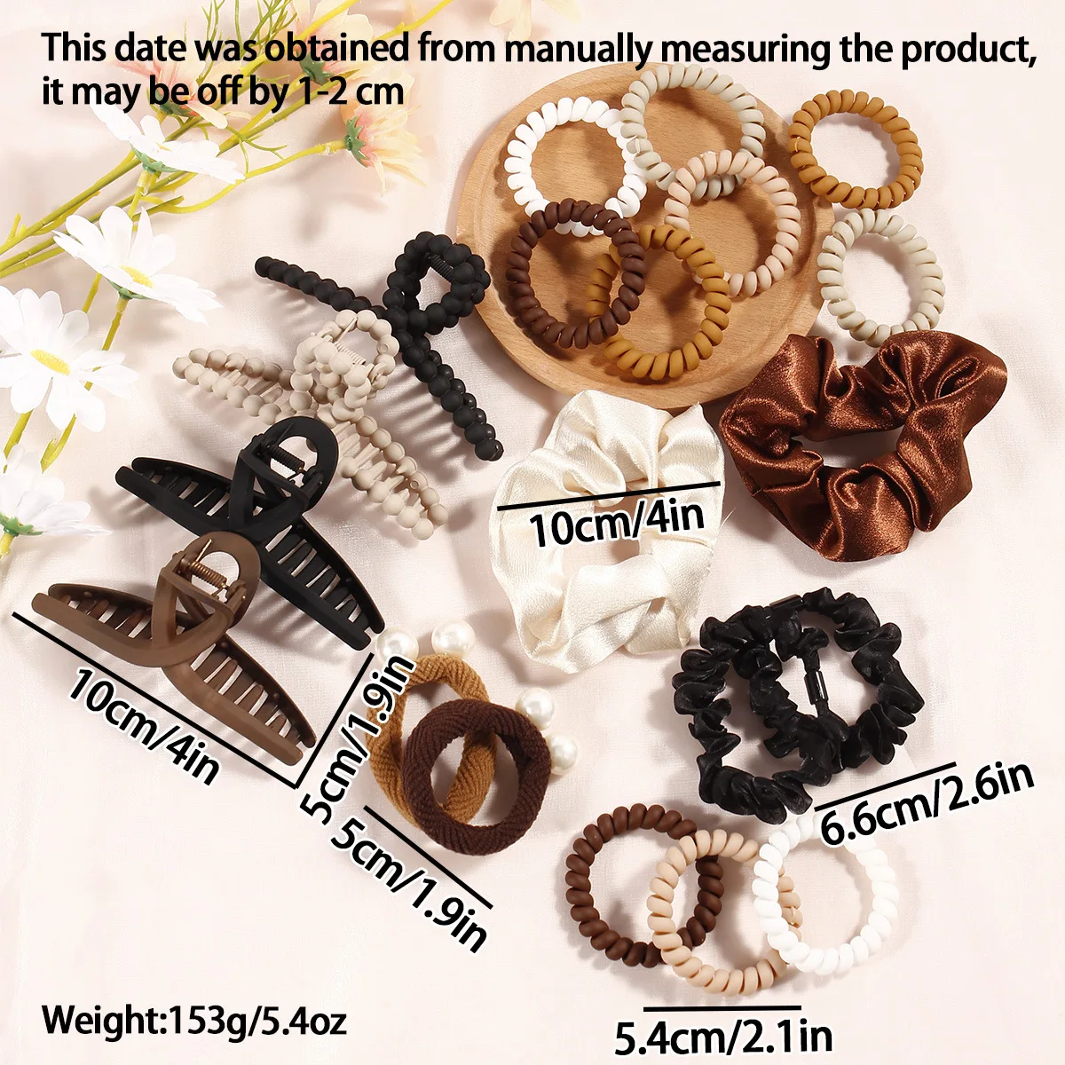 Girls Elastic Hair Band Hair Claws Hair Accessories Set Fashion Beautiful Decoration Sets