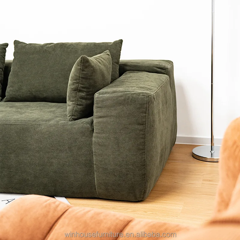 Vacuum Compressed Packing Modern Fabric Sectional L Shape Corner Compress Sofa Couch Home Living Room Furniture