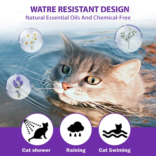 Manufacturer wholesale non-toxic essential oils adjustable anti-anxiety dog cat calming collar