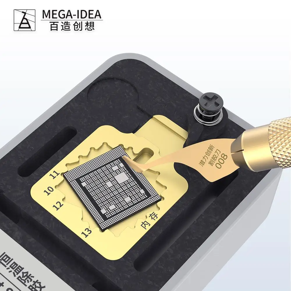 QianLi Hot Stone one button to heat up for perform glue and tin removing operation for phone IC CPU finger print cable