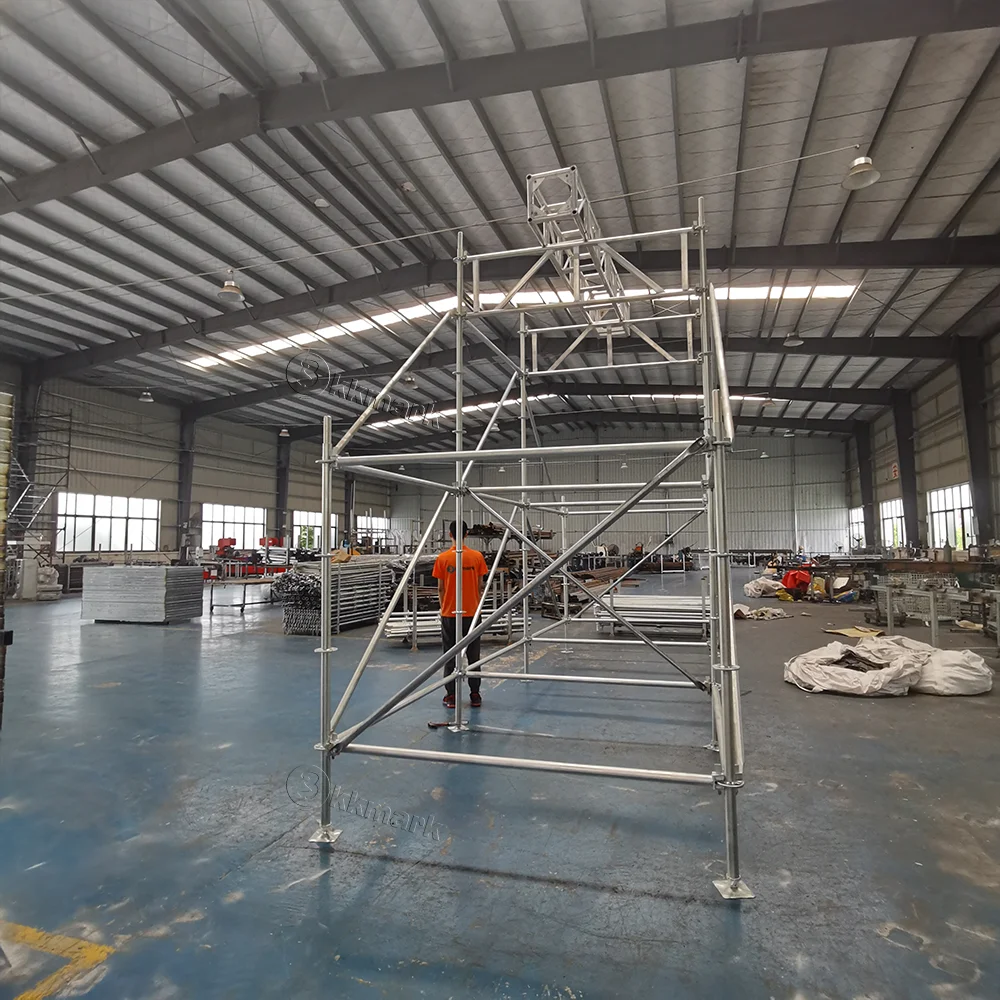 quickly Dismountable Build stable structures mobile construction scaffolding  workbench aluminum layer speaker truss
