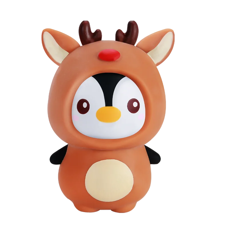 Wholesale diy assembly newest Novelty penguin dress up animals cute fidget squishy toy