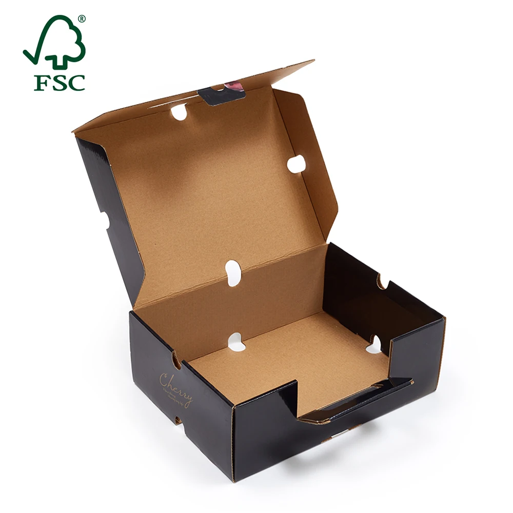 High Quality Custom Fruit Packaging Box Cherry Tomato Packing Carton Boxes Manufacturer