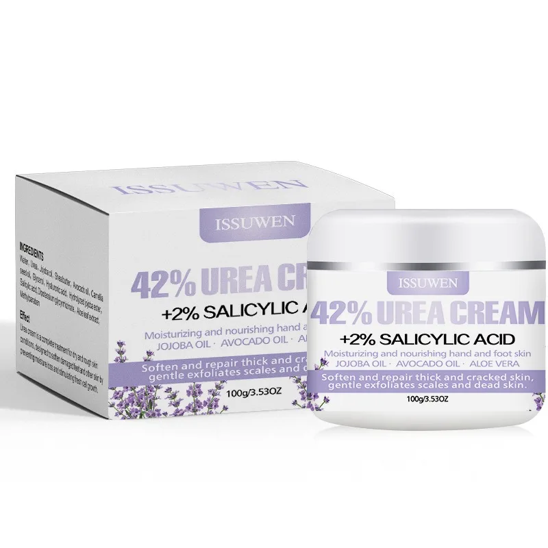 Customized private label logo avocado urea cream 42% salicylic acid 2% anti-dry and moisturizing hand and foot cream