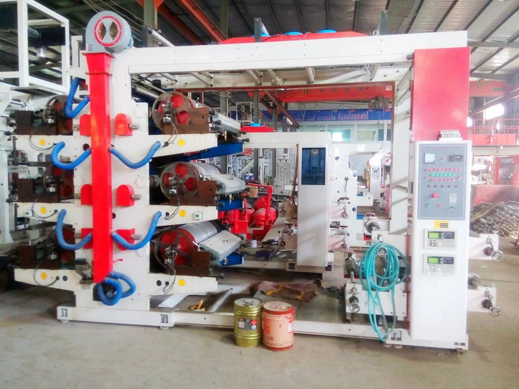 XUANHAI 4 Color Plastic Plastic Flexo Printer Plastic Bag Paper Bag Flexo Printing Machine Price