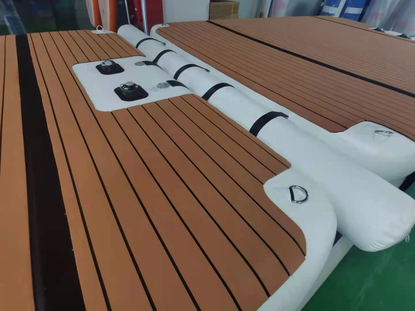 Outdoor Super Strong Drop Stitch Marine Floating Dock Inflatable Jetski Dock Floating Sea Dock for Sale