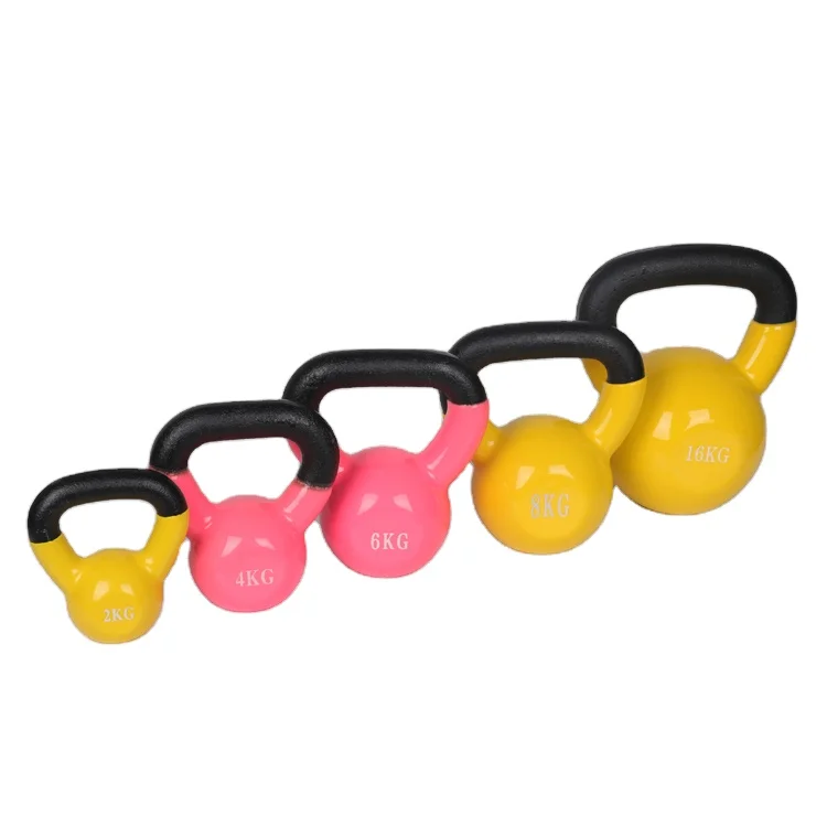 Good Price Bodybuilding Gym Equipment 16kg Colorful Kettlebell