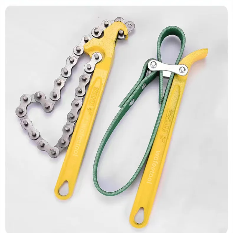 Chain Diesel Engine Oil Tool Filter Wrench Strap wrench strap type oil filter wrench
