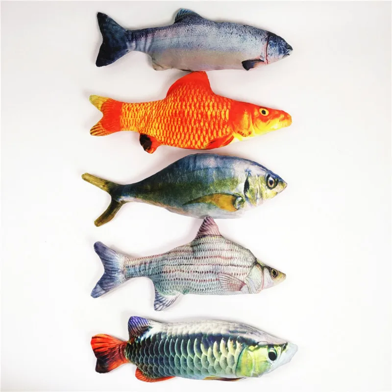 
Simulation Anti Bite Interactive Cat Toy Dancing Wagging Electric Fish Cat Toy 