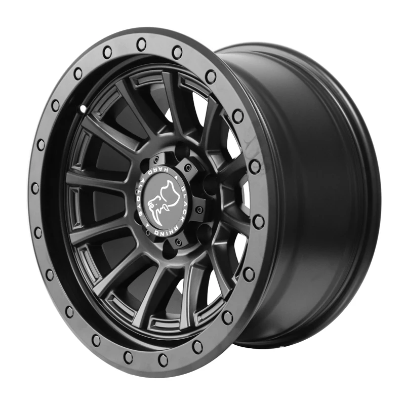 4X4 wheel rim 16x7.0 Size  4x4 alloy wheel 5H165.1 for Land Rover Defender gloss black Finish for black rhino