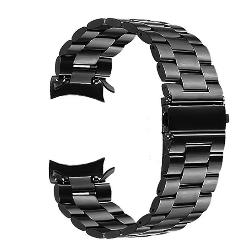 Brushed 22 mm Curve Elbow  Fashion Classic Replacement 304 Stainless Steel Watch Band Strap with Fork Ears for S3 samsung Watch