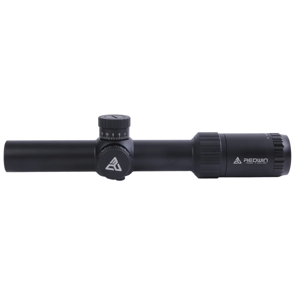 Red Win 30mm Monotube 1/5 Adjust Zero Lock Turret Etched Glass Reticle 6 Level Bright Torero 1-6x24IR HD Scope