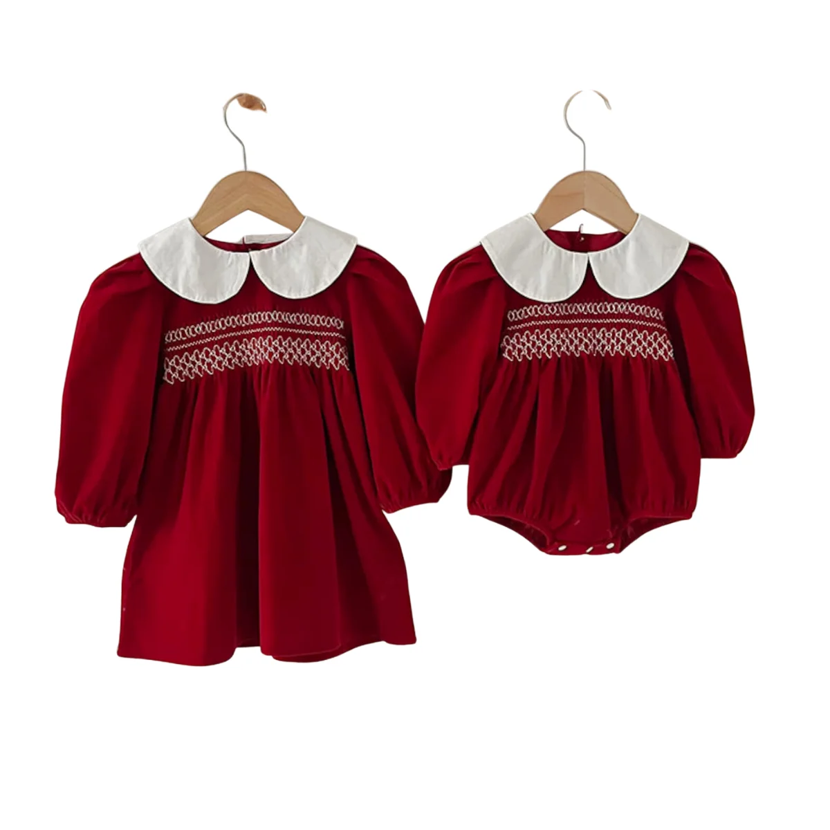 Children Wholesale Prince Smocked Dresses For Kids ODM OEM Product Baby Girl Short Good Quality 2M To 12Y  Sleeve Embroidery New