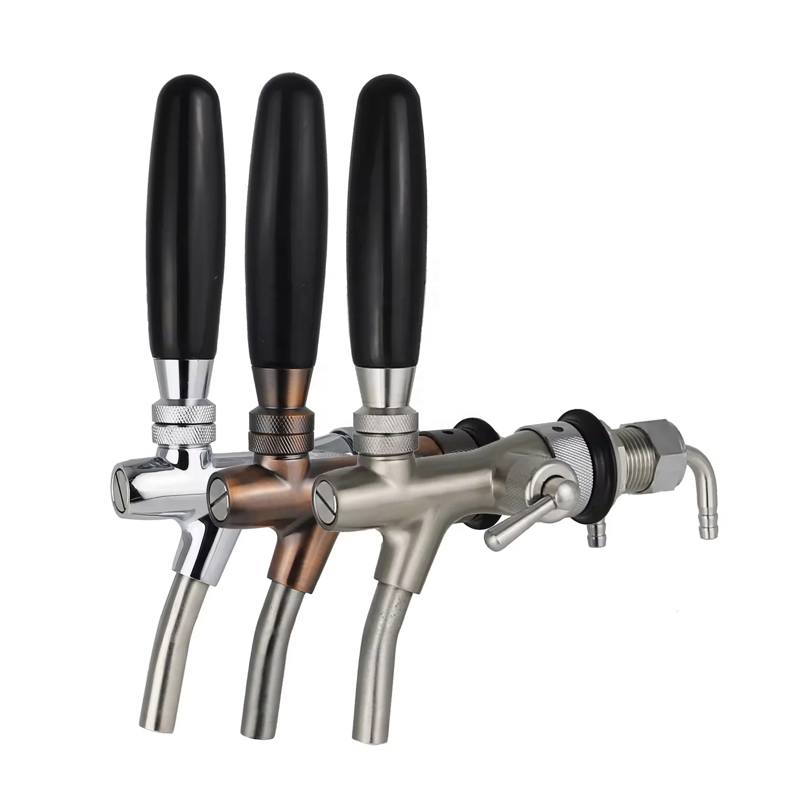 Bar Drink Dispenser Beer Keg Tower Adjustable Flow Control Stainless Steel Draft Beer Tap Faucet