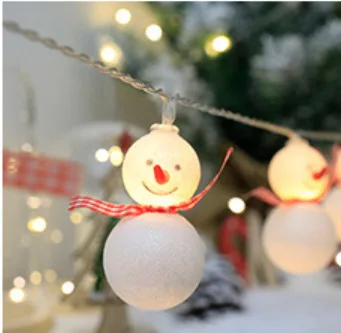 Led Christmas Snowman Lights string Santa Claus Candy  Xmas Tree Decoration Fairy Garland Ornament Lighting