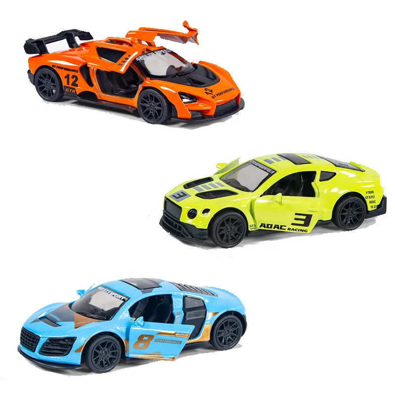 HY 1:43 Open-door Alloy Miniature Toy Car Display Collection Festival Gift