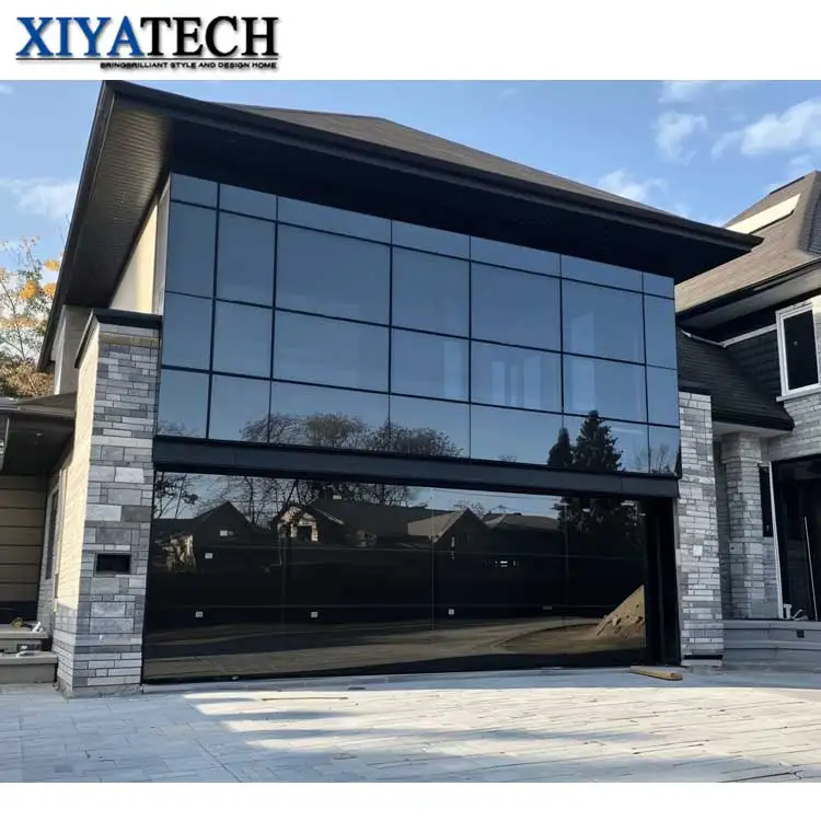 wholesale good price automatic industrial sectional garage door black for house