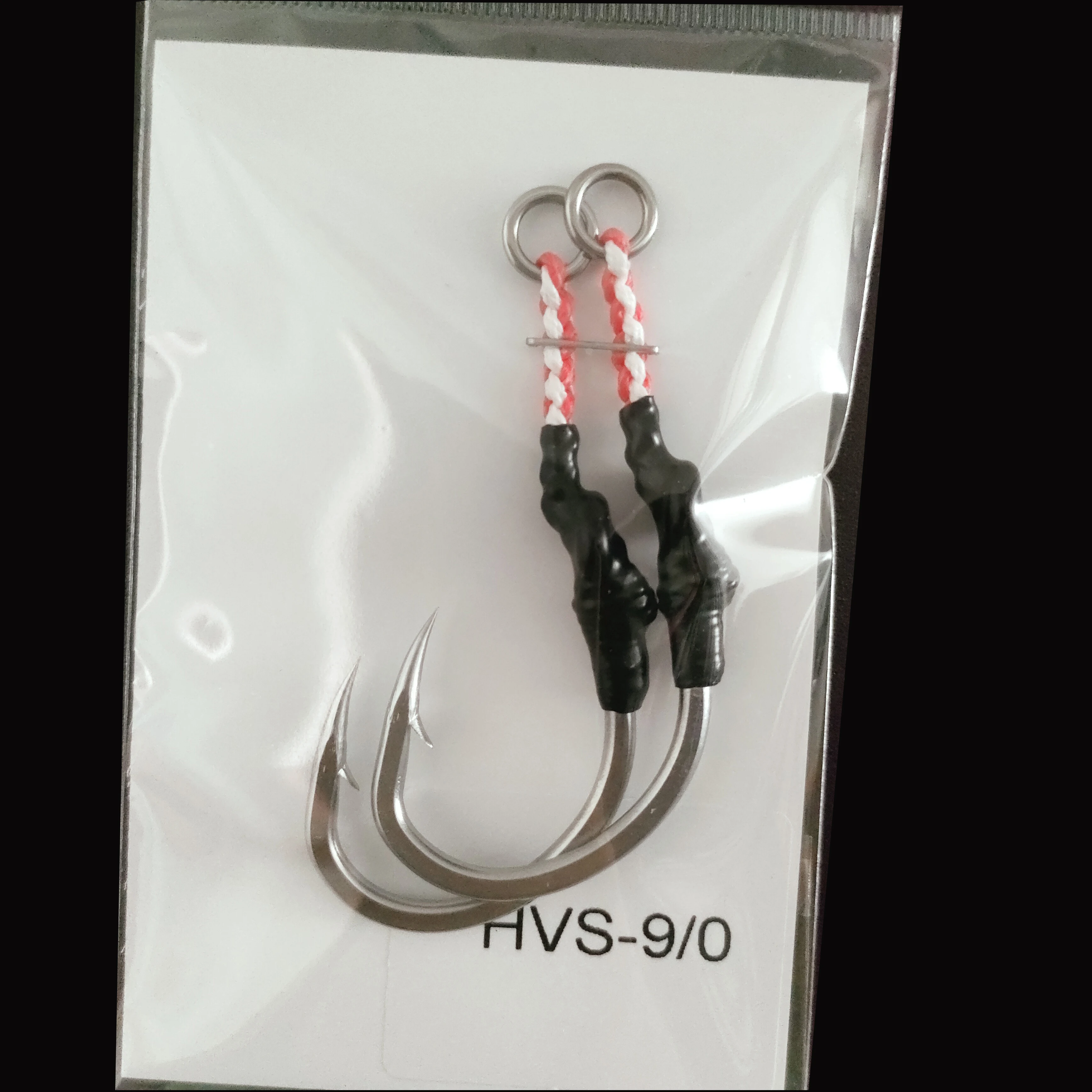 CWAH014-1 Wholesale Luminous jigging assist hooks High carbon steel light string fishing hook